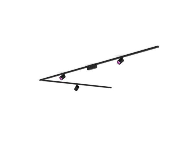 Gros plan de l'avant de Perifo kit de base pour plafond, en L (3 spots)