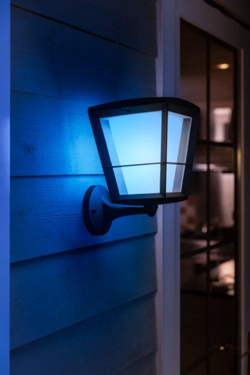 Hue - Econic White Outdoor Philips Hue and Ambiance Colour LED Lantern Wall Up | Light US