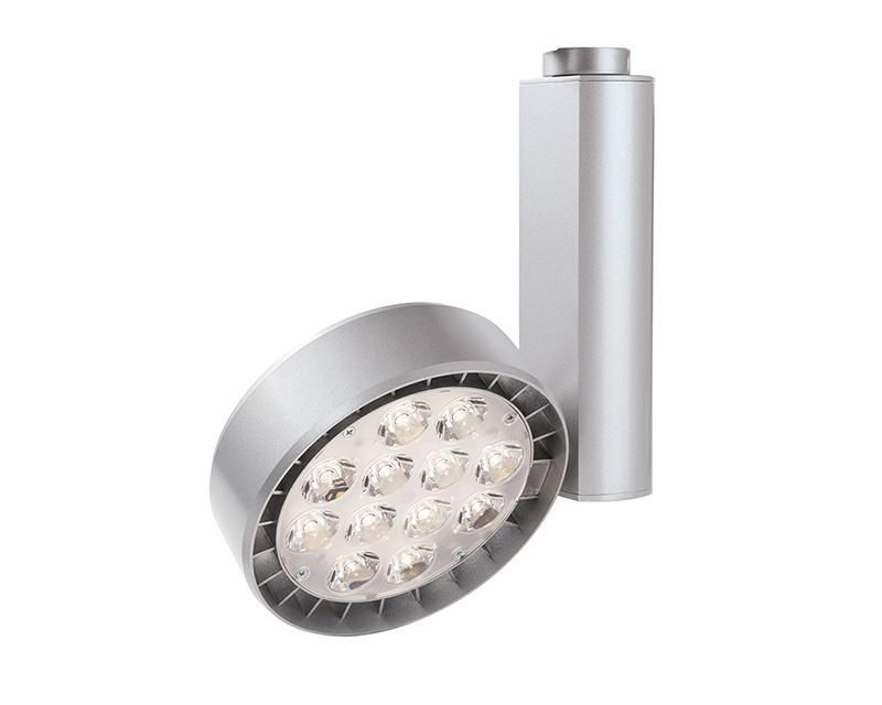 SINGLE SPOT LED 10W TRACK LIGHTING HEAD 950LM 3000K MATT BLACK FINISH 