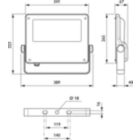Dimension Drawing (without table) - BVP125 LED160-4S/740 OFA52