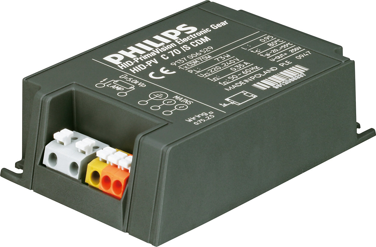 PrimaVision Compact (35 W, 50 W és 70 W) CDM-lámpákhoz – kiváló minőség és teljesítmény