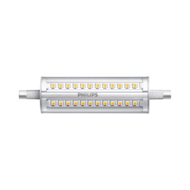 Philips LED bâton dimmable - R7S 14W 1600lm 3000K 230V 118mm