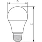 Single Contact Medium Screw A19 (A19) Frosted