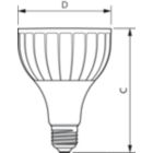  E27 PAR 3.75 inch/95mm Long -