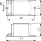 Dimension Drawing (with table) - BHL 250 K307-A2 230/240V 50Hz BC2-134