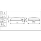 Dimension Drawing (without table) - BDP266 LED50-4S/740 DS50 DDF2 76A