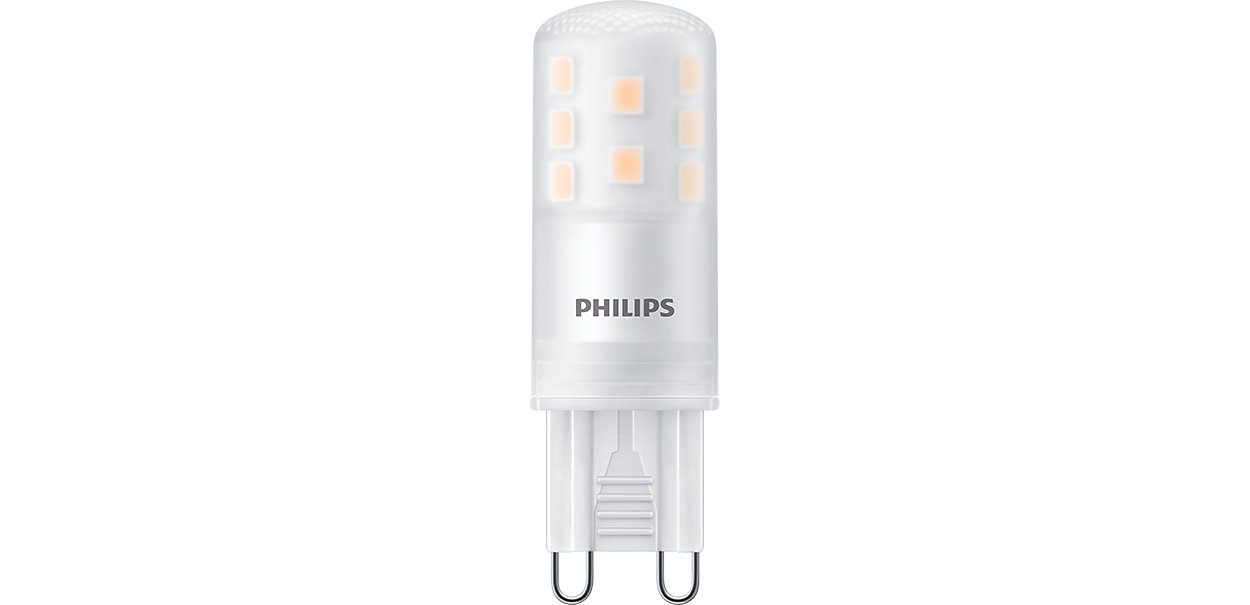 Mains-voltage capsule with very high light output