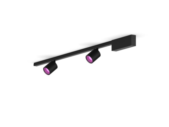 Close up of front of Perifo straight ceiling base kit (2 spots)
