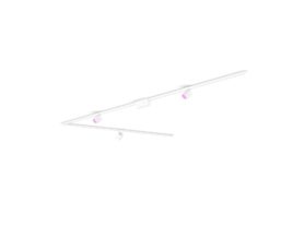 Perifo L-shaped ceiling base kit (3 spots)
