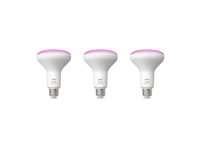 Close up of front of Bundle: 3x BR30 bulbs