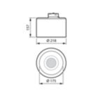 Dimension Drawing (without table) - DN470T LED20S/830 DIA-VLC D22H16 5C6 GR