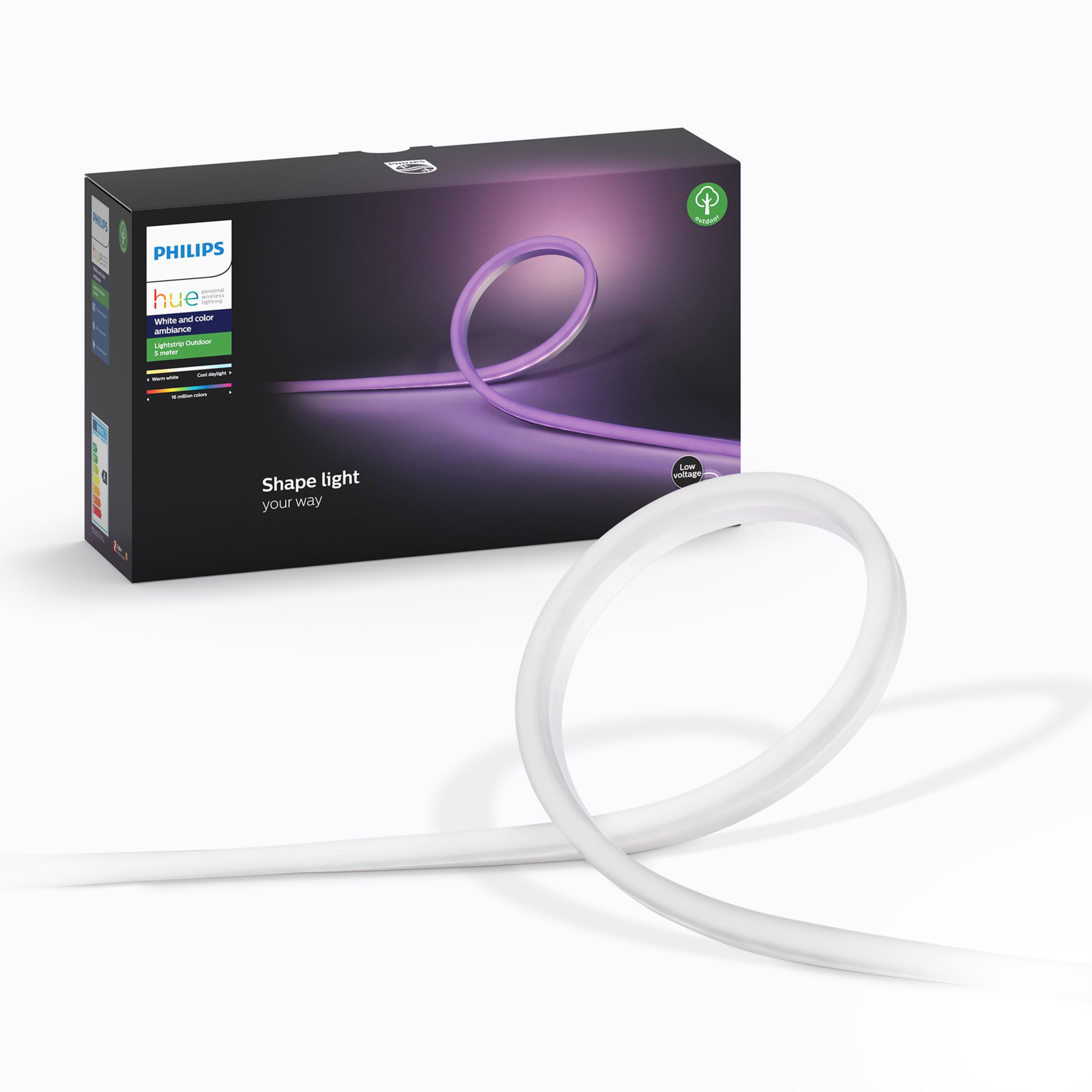 Hue White and Colour Ambiance Lightstrip Outdoor 5metre 8718699709938 PHILIPS