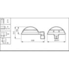 Dimension Drawing (without table) - BDP268 LED94-4S/830 II DM10 48/60A