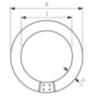 Dimension Drawing (with table) - TL-E 22W/54-765 1CT/12