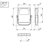 Dimension Drawing (without table) - BVP110 LED42/NW S