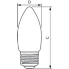  Single Contact Medium Screw B11 Clear