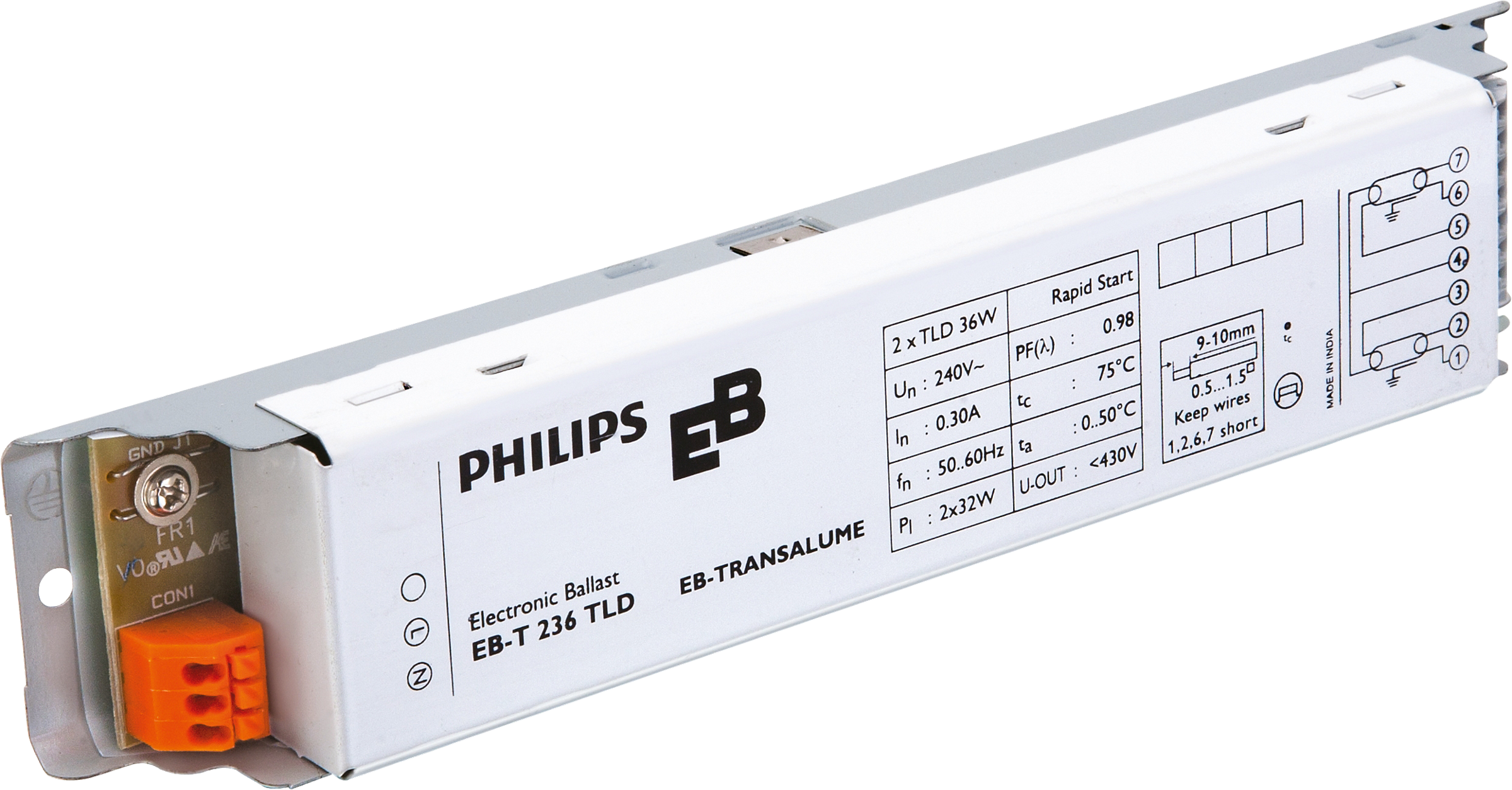 EB-T Electronic ballasts for TL-D lamps (India)