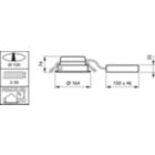 Dimension Drawing (without table) - DN560B LED12S/830 POE-E C WH