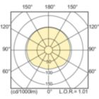 Light Distribution Diagram - MASTER CityWh CDO-TT Plus 70W/942 E27