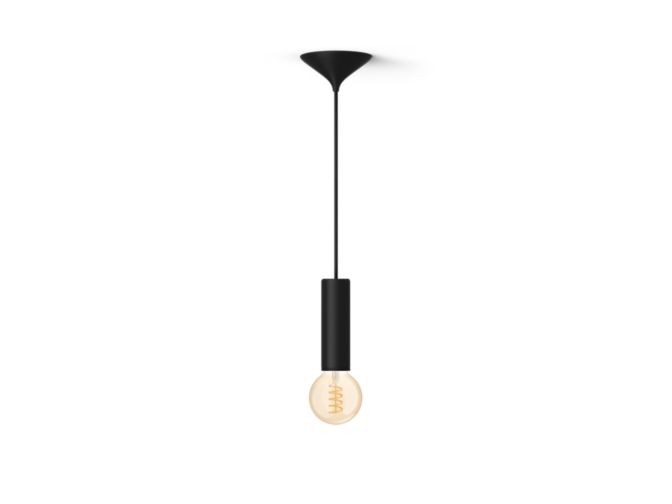German:An image of product of the Set: Schwarze Kordel Medium + White Ambiance Filament G93 Globe