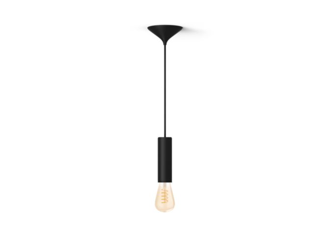 German:An image of product of the Set: Schwarze Kordel Medium + White Ambiance Filament ST72 Edison