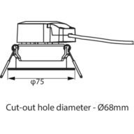 Dimension Drawing (without table) - RS060B G2 LDNR LED5-36/830 PSR II WH