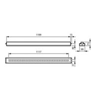 Dimension Drawing (without table) - RC455B 36S/940 MCW-M L1200W100B40 SC