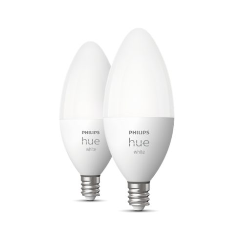 Hue 2-pack Candle E12 LED Bulb - White | Philips Hue EN-CA