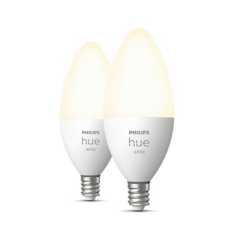 Hue 2-pack Candle E12 LED Bulb - White | Philips Hue EN-CA