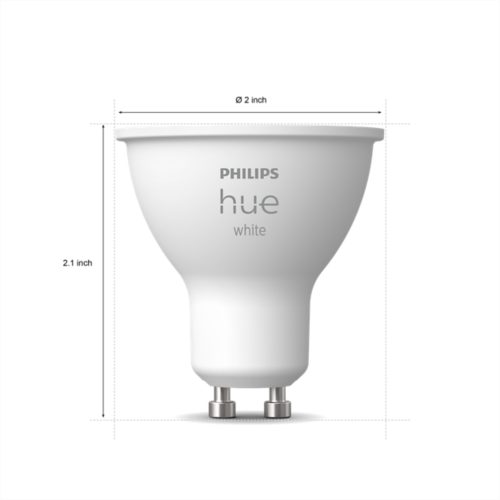 Blanche Hue Paquet de 2 ampoules GU10