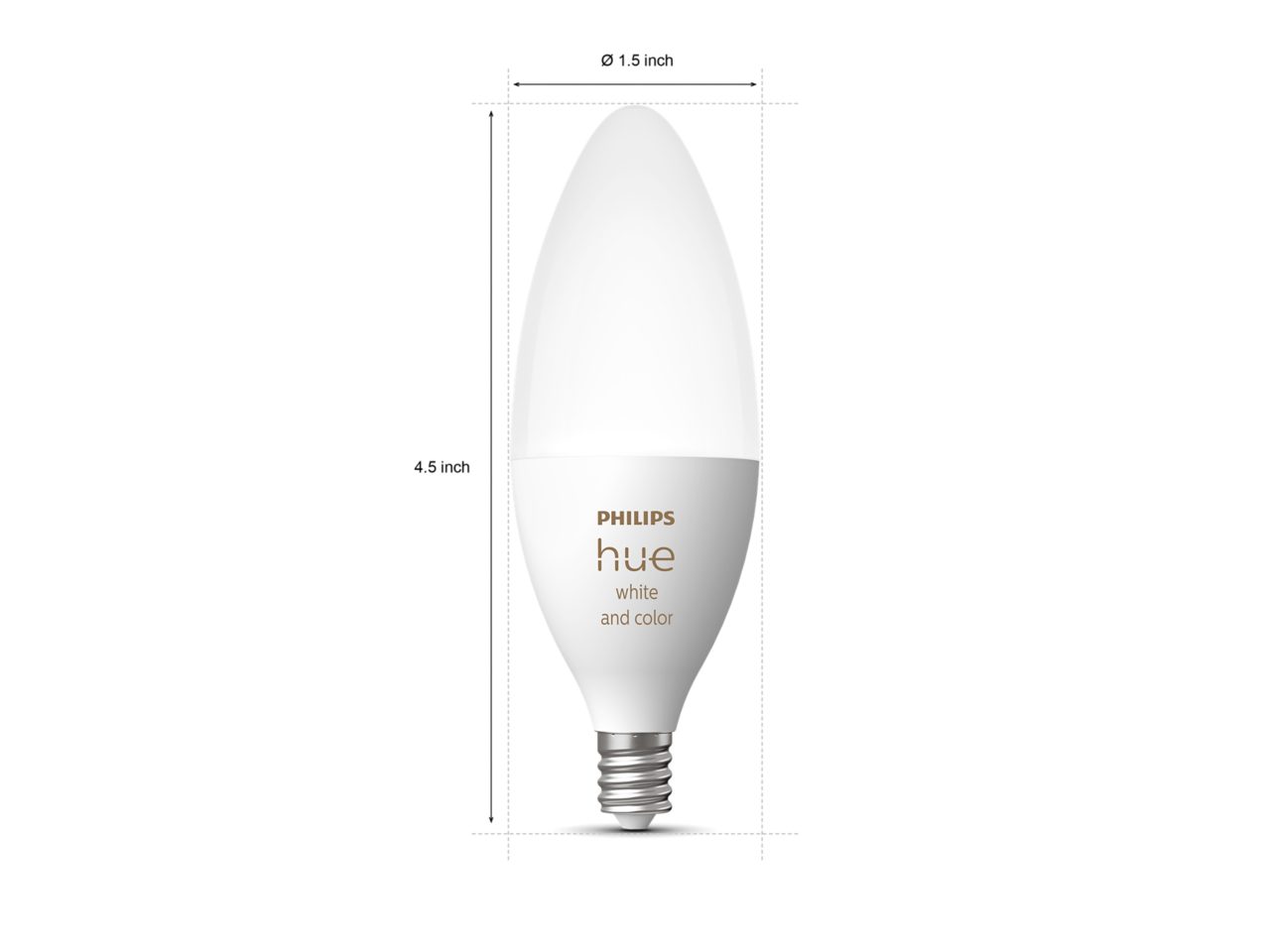 Hue 1-pack E12 B39 Candle LED Bulb White and Colour Ambiance
