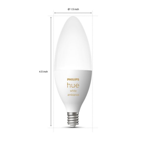 Hue Candle E12 LED Bulb - White Ambiance | Philips Hue