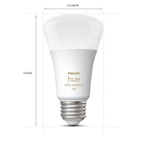 E27 - Philips Hue Color and White Ambiance 1100lm LED pære 2-pak