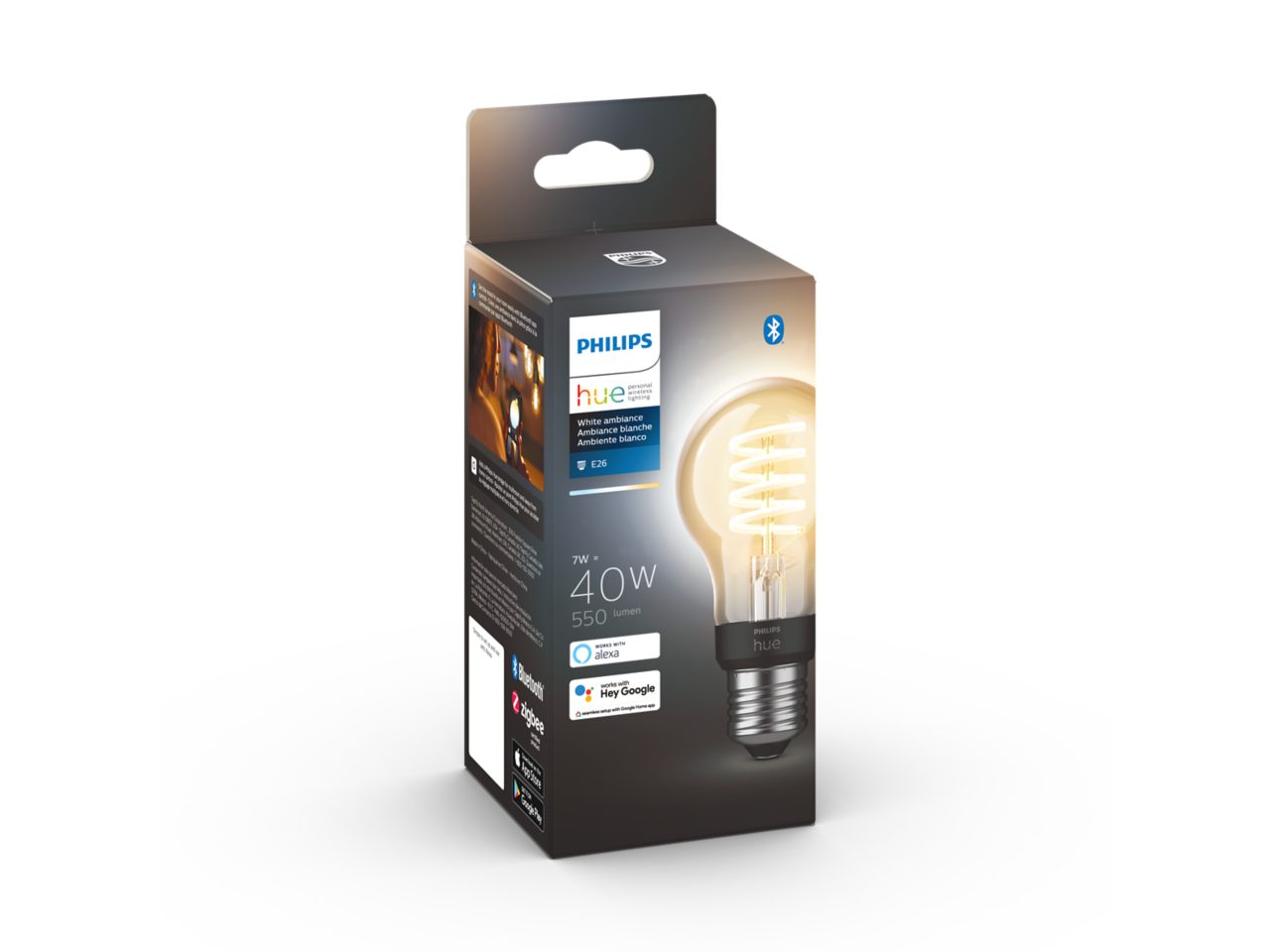Hue A60 E26 LED 電球 7W - ホワイトグラデーション | Philips Hue A60 E26 LED 電球 7W - ホワイトグラデーション | Philips