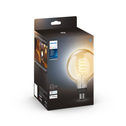 Plafonnier Philips Ampoule LED globe connectée - WIZ - EyeComfort -  multicolore - 11W - 1055 lumens - E27 - 93212