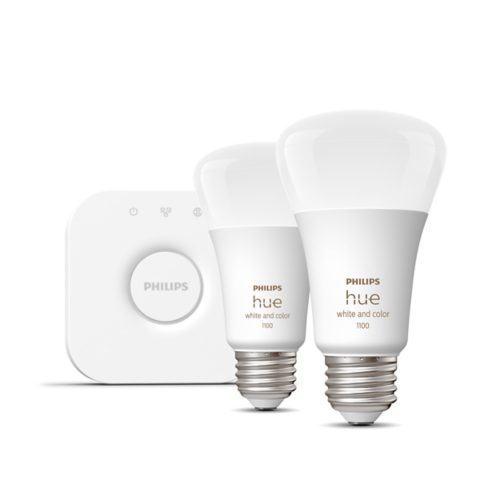 Hue Starter Kit: 2-pack A19 E26 LED Bulbs + Hue Bridge | Philips