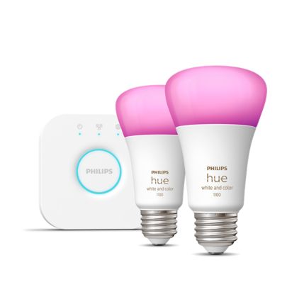 Close up of front of Starter kit: 2 E26 smart bulbs (75 W)