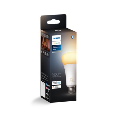 Hue A21 E26 LED Bulb 100W - White | Philips Hue