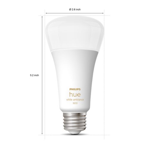 Hue A21 E26 LED Bulb 100W - White | Philips Hue EN-CA