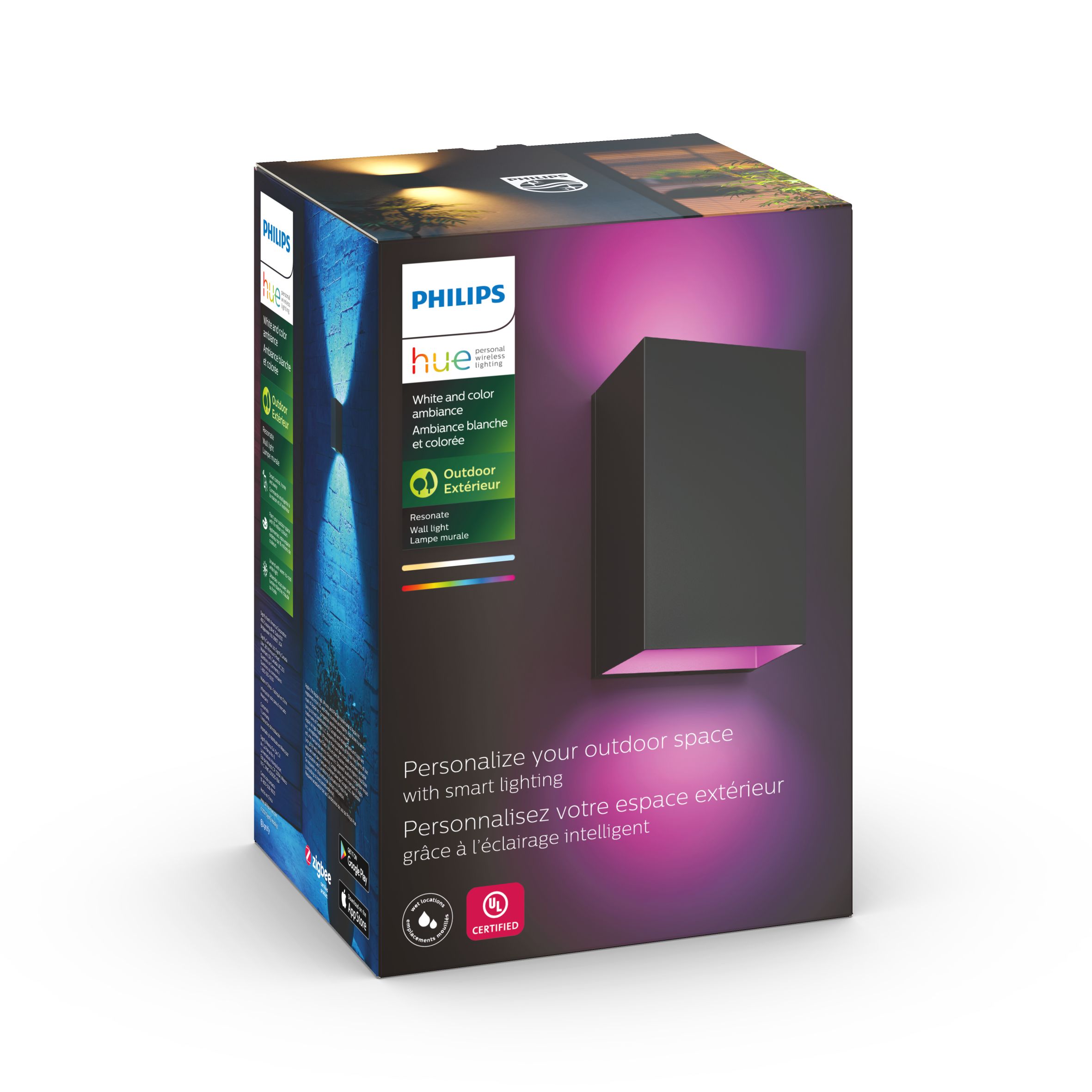 Philips Hue Resonate Outdoor Wall Light - Thumbnail 4