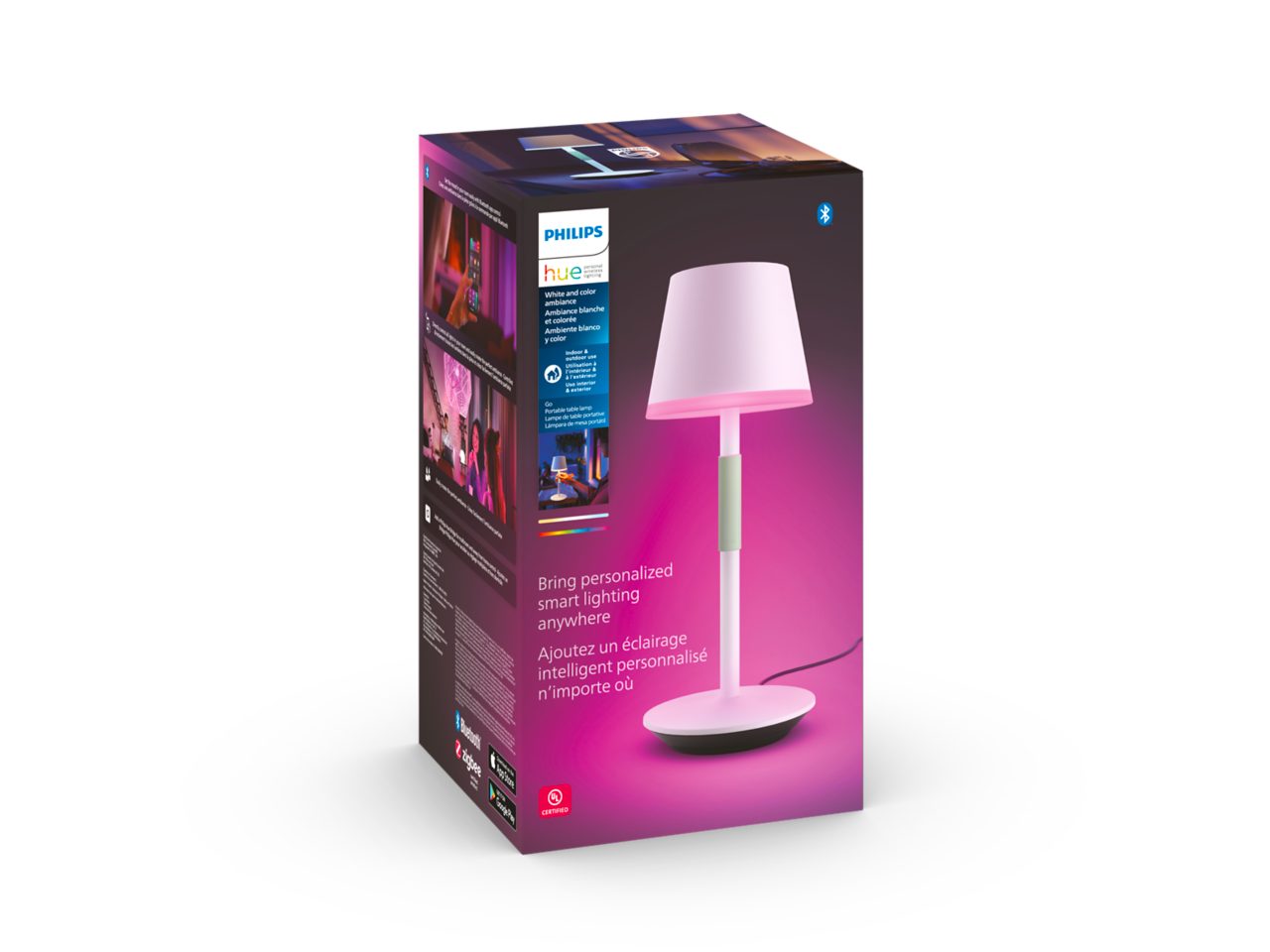 Hue Go Portable Table Lamp White - White and Colour Ambiance