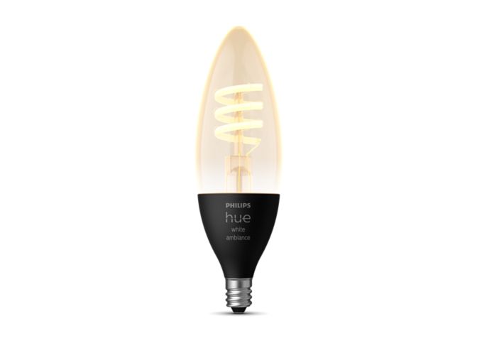 Close up of front of Candle - E12 smart bulb