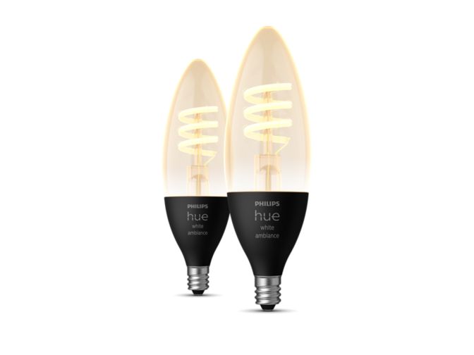 Close up of front of Candle - E12 smart bulb - (2-pack)