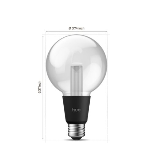 Philips Hueライトガイド E26 G95 スマート電球 Hue G95 E26 LED Bulb | Philips Hue