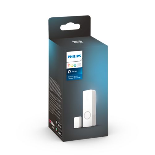 Box featuring a white rectangular contact sensor and a smaller companion sensor, both with a matte finish and compact design.