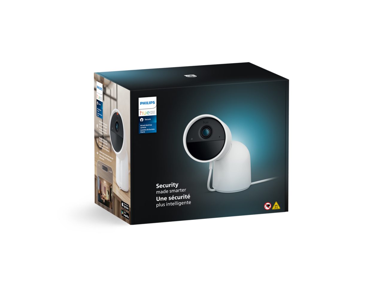 Hue Secure Wired Camera with desktop stand | Philips Hue Hue Secure Wired Camera with desktop stand | Philips Hue