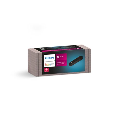 Hue Perifo Track Light - Straight Connector - Black | Philips Hue
