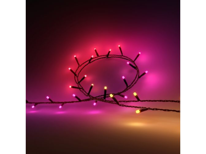 Close up of front of Festavia string lights 500 LEDs