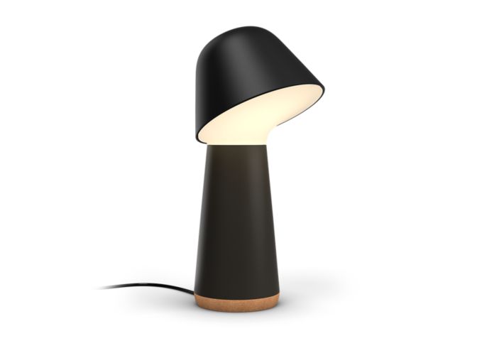 Gros plan de l’avant de Lumière de sommeil crépusculaire et lumière de réveil noire