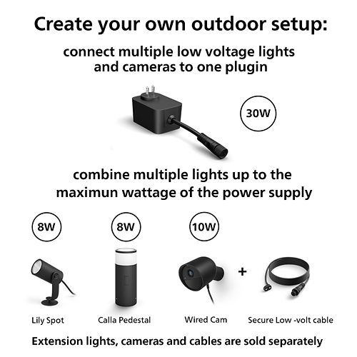 unit W Hue US supply power Hue 30 Philips | Outdoor | Philips